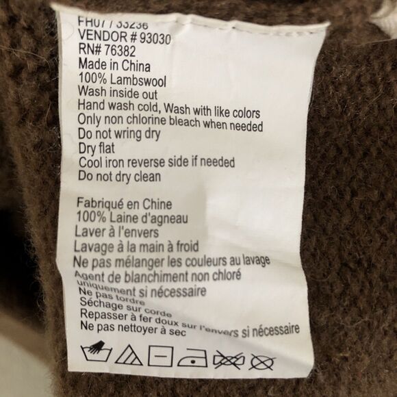 Timberland Lambswool 1/4 Zip Sweater Mens Sz XL Y2k Earthy Stratham Outdoor Gear - Picture 12 of 13